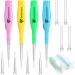 4 Pieces Ear Wax Removal Tool with LED Light and Storage Case LED Earwax Spoon Safe Ear Pick Spoon Tweezer Ear Wax Removal Tool Kit with Flashlight for Adults and Children
