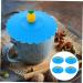 4pcs Silicone Cup Lid Travel Leakproof Porcelain Cup 11x11x3cm Blue - Buy Online on GoSupps.com