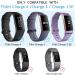 8 Pack Sport Bands for Fitbit Charge 4/3 - Soft Silicone Replacement Straps (Small) Black/Navy Blue/Purple - Buy Online on GoSupps.com