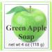 Green Apple Glycerin Soap by Eclectic Lady 4 oz Bar