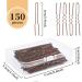 150 Metal Hairpins Set for Kids & Girls | U-Shaped Bobby Pins - Brown Hair Accessories - Buy Online on GoSupps.com