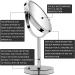 7-Inch Double Sided 1X/5X Magnifying Makeup Mirror with 360 Swivel - Travel Vanity Mirror with Stand - Buy Online on GoSupps.com