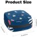 Women's Bonds Storage Pockets Stillpad Holder - Navy Sailboat Pattern Portable Period Kit Bag for Girls - Buy Online on GoSupps.com