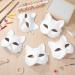 Buy Ifundom Cat Mask - 5 Pack DIY Hand-Painted White Paper Mache Masks for Masquerade & Costume Accessories - International Shipping - Buy Online on GoSupps.com