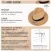 MAYLISACC Men's Wide Brim Panama Straw Sun Hat | UPF50 Sun Protection Beach Fedora - Khaki Medium - Buy Online on GoSupps.com