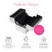 Nails Factory N & BF Small Professional Cosmetic Case | Silver ABS & Aluminum | Lockable 2-Floor Beauty Case with Fold-Out Shelves - Ideal for Travel & Storage - Buy Online on GoSupps.com