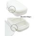 Small Pill Box Organizer | Travel Medication Case with 3 Compartments | Daily Vitamin Holder - White - Buy Online on GoSupps.com