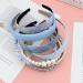 Bekecidi 8 Piece Headbands Set Fashion Style Flower Hair Hoop Pearl Head Band Plaid Headband Outdoor Hair Accessories for Women Girls (Blue) - Buy Online on GoSupps.com