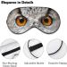 LynaRei Vintage Owl Eyes Sleep Mask - Adjustable Super-Smooth Soft Eye Cover for Travel and Nap | Halloween Owls Bird Blindfold for Men and Women - Buy Online on GoSupps.com