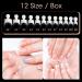 AORAEM Short French-White Clear Nail Tips 120pcs - 12 Sizes False Acrylic Press on Nails for Women - Buy Online on GoSupps.com