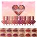 Lip Gloss Set 12 Piece Matte liquid Lipstick Makeup Set Non-sticky High Shine Long Lasting Matte liquid Lip Gloss Set Rich Varied Colors - 073 #73