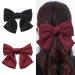 Large Bow Hair Bow Hair Clip Women Satin Hair Clips Satin Large Bow For Party Birthday Party Wedding 2 Colors