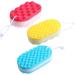 Bath Sponge 3 Pieces of Three-Layer Shower Sponge Cleaning Products Body Cleaning Shower Brushes Sponges Bath - Buy Online on GoSupps.com