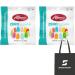 Albanese 12 Flavor Zero Sugar Gummi Bears 3.5 oz (Pack of 2) Bundled With a Snack Scout Lunch bag