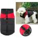 Shinmax Waterproof Dog Winter Coat - Warm Jacket for Small Medium & Large Dogs | Padded Vest with Breast Protection - Red - Buy Online on GoSupps.com