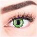 Colored green contact lenses Anime Werewolf Green Circle Lenses Without strength Heroes of Cosplay strongly opaque intense colors with free lentil containers colored for Halloween carnival