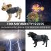 Thunder Dog Wrap Fear Relief Jacket | Calming Coat for Pets | XXL Heather Gray with Reflective Stripes - Buy Online on GoSupps.com
