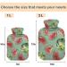 NAANLE Transparent Hot Water Bottle - Watercolor Red Watermelon Design | 1L Bed Warmer for Pain Relief & Heat Therapy - Buy Online on GoSupps.com