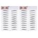 BIUDECO 2 Pieces Eyebrow Stickers 3d Hair Like Eyebrow Sticker Imitation Eyebrow Transfer Makeup Eyebrow Sticky Eyebrow False Shaper