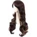 MapofBeauty 28 Inch Charming Women Side Bangs Long Curly Synthetic Wig (Brown Mixed Blonde) - Buy Online on GoSupps.com