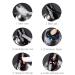 KUKA Dark Chameleon Nail Flakes Set - Iridescent Glitter Chrome Powder for Mirror Mermaid Effect - 6 Jars - Buy Online on GoSupps.com