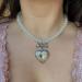 Oralgos Vintage Heart Loop Necklace - Fashionable Collarbone Chain & Pearl Choker | Statement Jewelry for Every Occasion - Buy Online on GoSupps.com