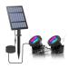 Coreslux solar pond lighting outside diving spotlights adjustable underwater lights RGB color change IP68 waterproof car on/from garden headlight landscape outdoor lighting 2 pieces
