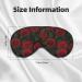 Rose Print Sleep Eye Mask - Soft Travel Blindfold with Elastic Strap for Perfect Night's Sleep - Buy Online on GoSupps.com