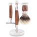 Jag Shaving Razorset - 5-Part Lee Range with Dachshaar Brush Double Edge Razor Leather Bag & Bowl - Premium International Shipping - Buy Online on GoSupps.com