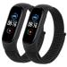 Tobfit bracelet compatible with Xiaomi mi band 5 / mi band 6 / mi volume 4 / Amazfit Volume 5 nylon soft breathable bracelet for mi band 6/5/4/3 / Amazfit Band 5 Schwarz+Schwarz