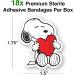 GAMAGO Peanuts Snoopy Adhesive Bandages - Set of 18 Sterile Latex-Free Funny First Aid Gifts - Shop Now - Buy Online on GoSupps.com
