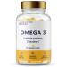 OMEGA 3 | Ultra Concentrated Fish Oil + Vitamin E | Rich in Fatty Acids 700 MG EPA + 500 MG DHA Per Serving | Vision Brain Heart | 60 Bioavailable Capsules | Dietary Supplement