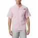 Columbia Men's Super Tamiami Ss Shirt Red Spark Gingham Large