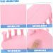 Silicone Gel Toe Spreader & Hammer Toe Splint - Miss Fashionable Pink | 1 Pair Toe Separator & Protector for Foot Corrector - 11X10X6CM - Buy Online on GoSupps.com