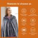 5V Electric Heating Blanket - 3 Levels Adjustable Quick Heating 150x85cm Heated Throw Blanket - Gray | Perfect for Office Use - Buy Online on GoSupps.com
