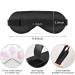 Adjustable Light Blocking Eye Mask for Deep Sleep - Haskirky Comfortable Eye Cover for Travel, Yoga, Meditation - Pink Watercolor Design - Men and Women - Buy Online on GoSupps.com