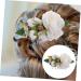 Angoily Bridal Hair Accessories Wedding Hair Clip Women Headdress Hair Ornament Bridal Headpiece Comb for Bridal Hair Decoration Bridal Hair Clip Hair Side Comb Silk Flower Hair Comb Bride - Buy Online on GoSupps.com