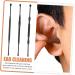 Healifty 3 Sets Stainless Steel Ear Pick Household Tools - Ear Wax Remover and Cleaner - Reusable Earwax Tool - Black Dual Purpose - Ear Supplies - 14.5cm x 3cm x 1.2cm (3pcs) - Buy Online on GoSupps.com