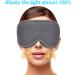Zurzache Sleep Mask - 3D Comfort Ultra Soft Eye Shade Cover for Women Men - Perfect Light Blockout - Great for Travel, Sleeping, Shift Work - Grey - Buy Online on GoSupps.com