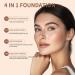 EONFAVE Foundation Color Changing 4in1 Flawless Concealer foundation makeup breathable and light liquid foundation makeup color changing foundation for all skin tones - Buy Online on GoSupps.com