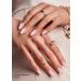 Buy Semi Cured Gel Nail Strips - Glazed Donut Pink | 20 PCS Pearl Chrome Gel Nail Stickers | UV Light Compatible | Salon Quality & Easy Application - Buy Online on GoSupps.com