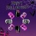 Halloween Press on Nails | Short Square Cute Ghost Design | Purple Glue on Nails with Mummy Spider Web & Bat | Full Cover Glossy Acrylic | 24 Pcs for Women & Girls - Buy Online on GoSupps.com