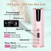 Cordless Automatic Hair Curler with LCD Display - Portable USB Rechargeable Iron for Travel - Pink - Buy Online on GoSupps.com
