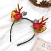 Unicra Christmas Flower Antlers Headband - Elk Deer Animal Horns Hair Piece for Women and Girls - Buy Online on GoSupps.com