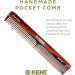 Kent Brushes Handmade Comb A 2T - Medium Size Coarse and Fine Comb - Buy Online on GoSupps.com