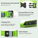 LED Light Up Dog Collar - USB Rechargeable, Waterproof, Adjustable - Green - M(38-50cm/15-19.7inch) - Buy Online on GoSupps.com