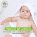 3 Pack Bamboo Baby Hooded Towels - Ultra Soft Unisex Bath Towels for Babies - Newborn Essential - Highly Absorbent Toddler Towels in White - Buy Online on GoSupps.com