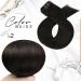 Moresoo Seamless Clip in Human Hair Extensions Darkest Brown #2 - 16 inch 120g Remy Hair 7pcs Set - Buy Online on GoSupps.com