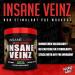 Insane Labz Insane Veinz Non Stimulant NO Enhancing Powder, Nitric Oxide Booster, Loaded with Agmatine Sulfate and Betaine Anhydrous, Increase Vascularity, 35 Srvgs Unflavored - Buy Online on GoSupps.com