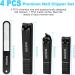 Premium 4-Piece Nail Clippers Set for Thick Nails - Stainless Steel File, Men, Women, Kids - Black - Buy Online on GoSupps.com